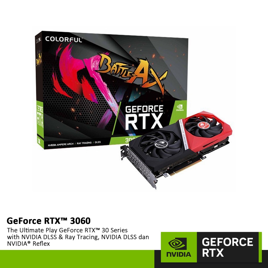 VGA Colorful RTX 3060 NB Duo 12G L-V (LHR) 12GB DDR6 Nvidia GeForce