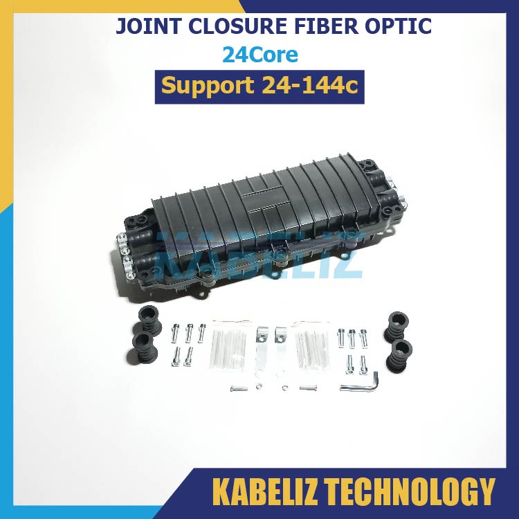 JOINT CLOSURE FIBER OPTIC 24 CORE 24C SUPPORT 24-144CORE