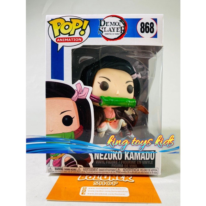 TERLARIS / Figure Funko Pop Demon Slayer Tanjiro Nezuko Inosuke Muzan Zenitsu - NEZUKO
