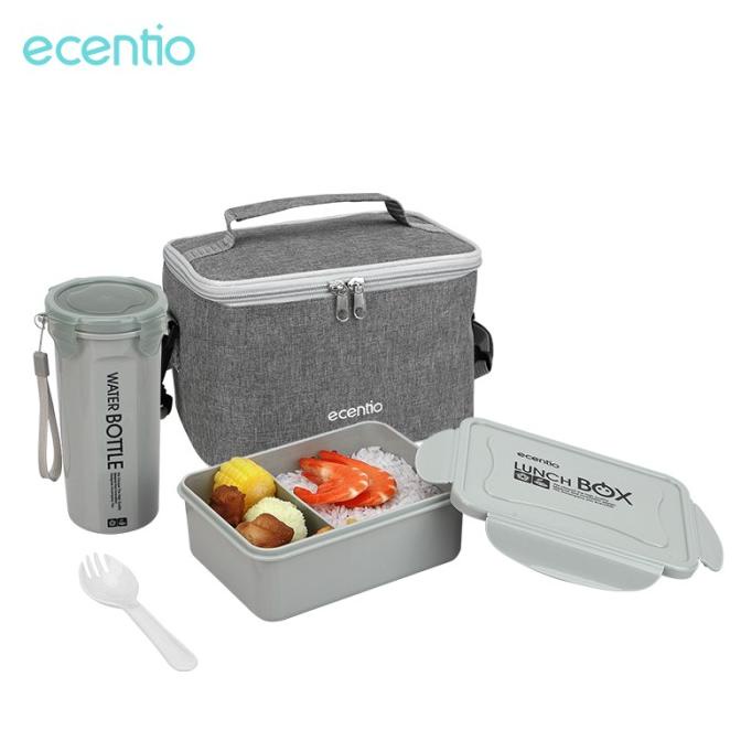 ecentio lunch box set kotak makan lunch bag tas bekal set BPA Free