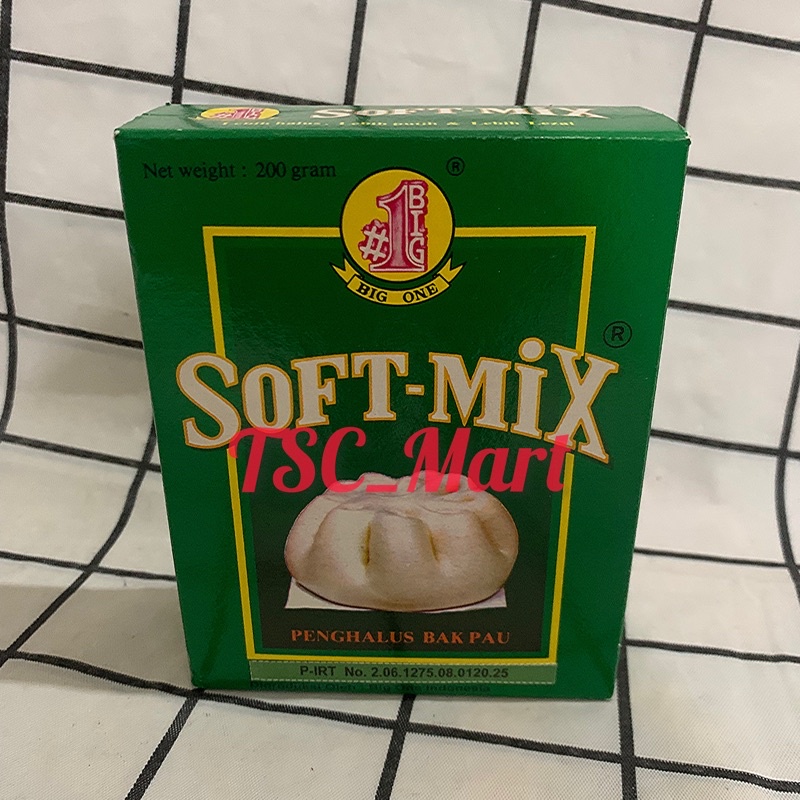 

Big one soft mix penghalus bakpau 200g / Big one / soft-mix / 200 gram / penghalus / pengembang / roti / bakpao / BigOne / Soft Mix / campuran / untuk / buat / Bak pau