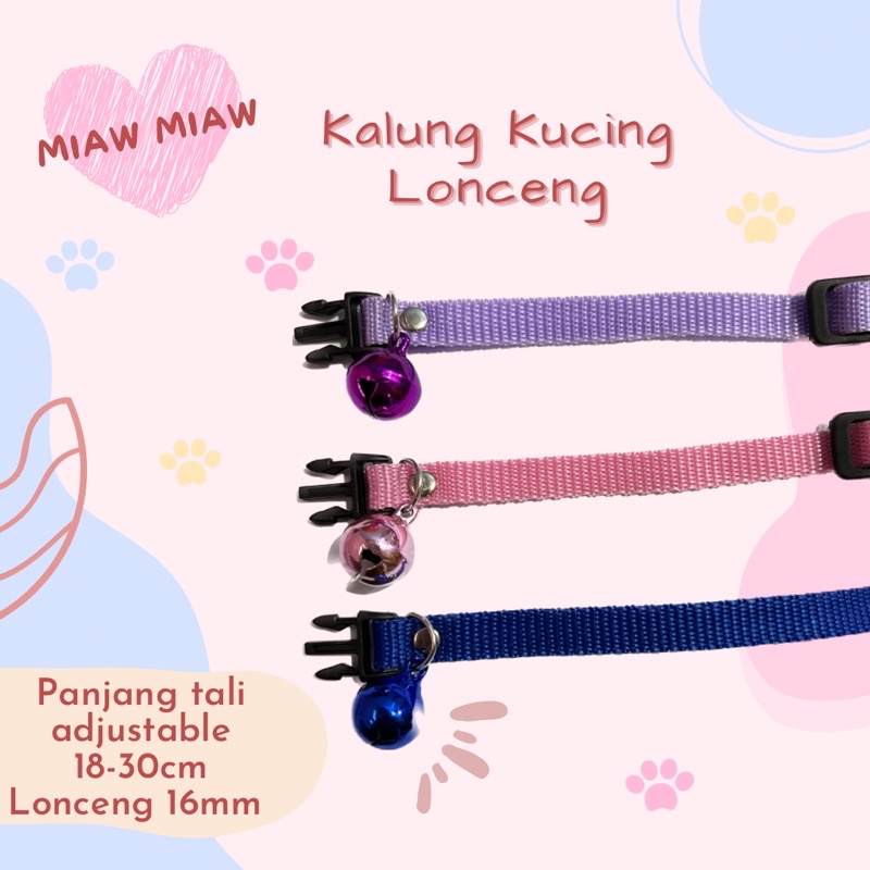 Kalung Kucing Lonceng 16mm by Miaw Miaw