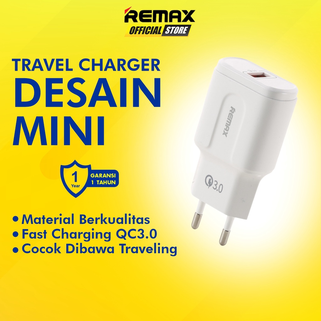 Remax RP-U16 Charger Adapter Fast Charging 3A Original