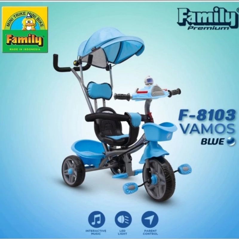 Sepeda R3 Roda 3 Stroller Anak Family Premium Vamos F-8103 F 8103