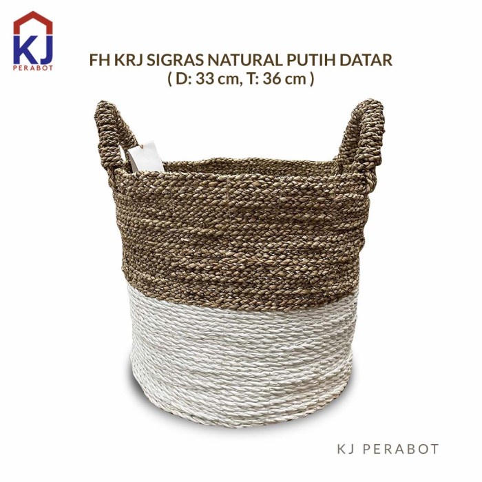 Keranjang Anyam Sigras Tali Sepatu #Original