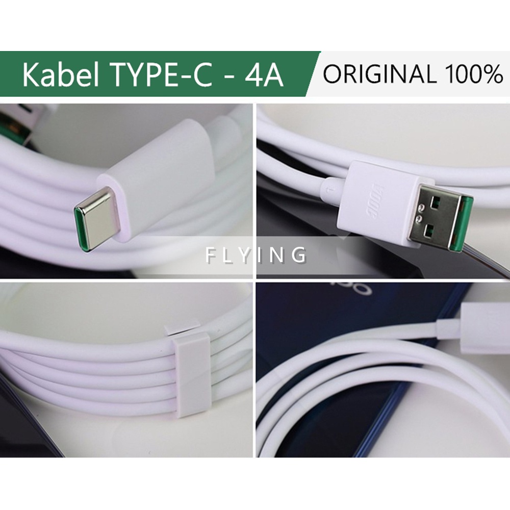 OPPO KABEL DATA CABLE Original 100% MIcro/Type-c VOOC 4A 5A 6.5A