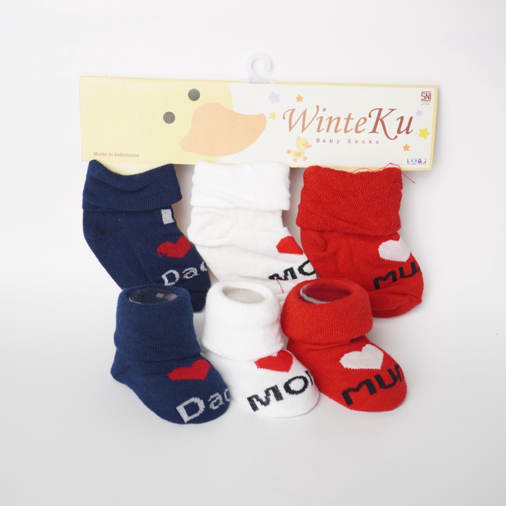 Kaos Kaki BOY New Born isi 3pcs Winteku Animal's - Boy