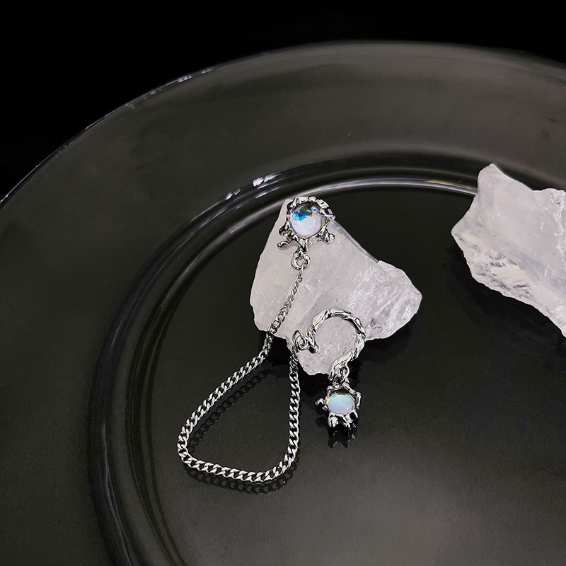 [Eclipse Series] Zirkon Cair Anting Aksesoris Fashion Temperamen Cahaya Mewah