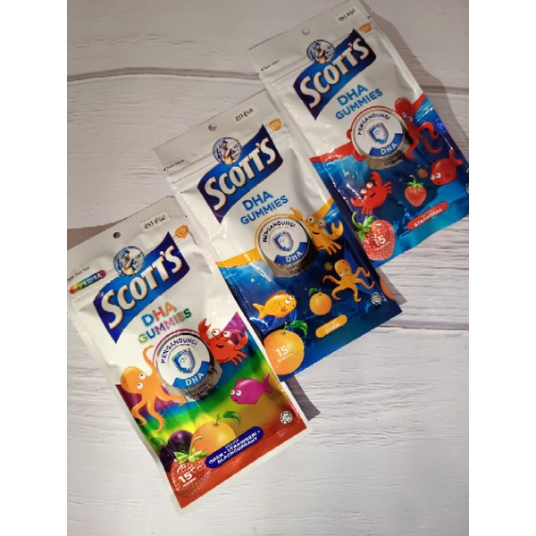 

Scotts DHA Gummies 15 | Gummy Orange | Strawberry Gummy