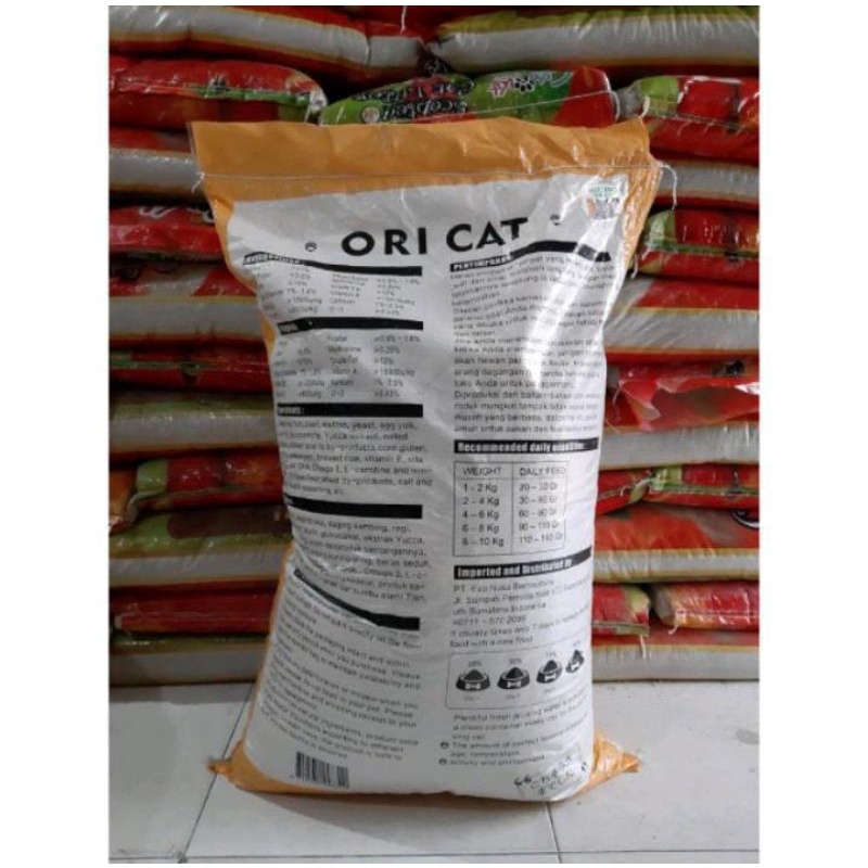 Makanan kucing adult Ori Cat 20kg (GO-jek only) makanan kucing dewasa premium catfood