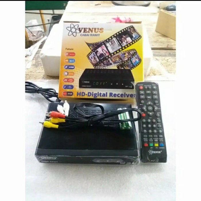 TERMURAH SET TOP BOX TV DIGITAL DVBT2 VENUS CABE RAWIT GARANSI 1 TAHUN /SET TOP BOX TV DIGITAL/SET