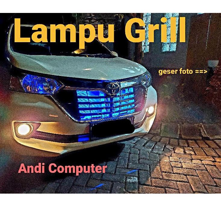 り Lampu Dalam Grill Gril Bemper DRL Mobil 6 Mata Lampu Variasi Mobil Motor Paket 6 Strip ㅄ