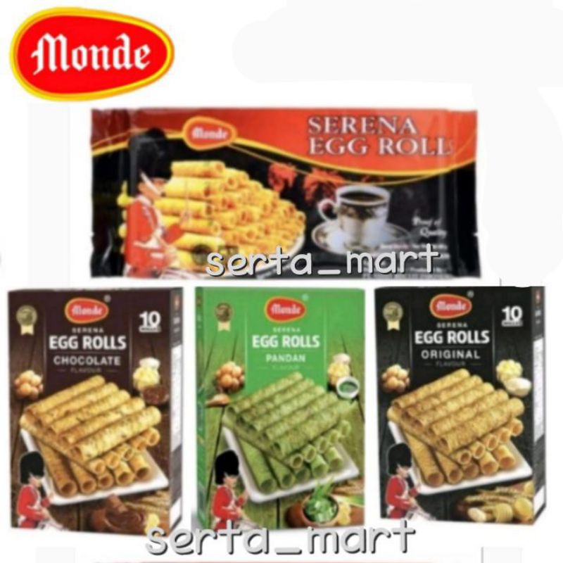 

Monde Serena Egg Roll 70gr - Egg Rolls Chocolate / Original / Pandan