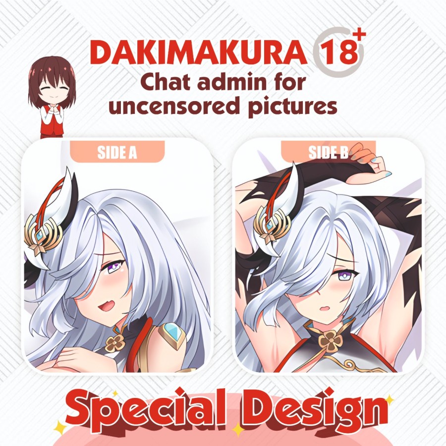 Dakimakura Shenhe Genshin Impact 150x50 cm (Cover Only)