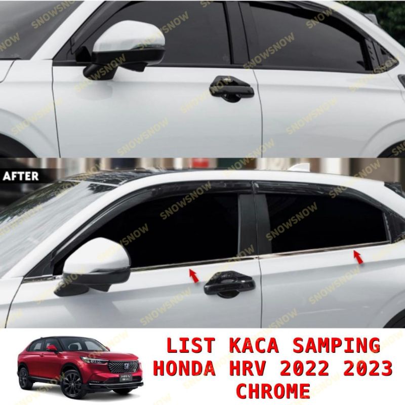 List Kaca Samping Honda Hrv 2022 2023 UP Chrome