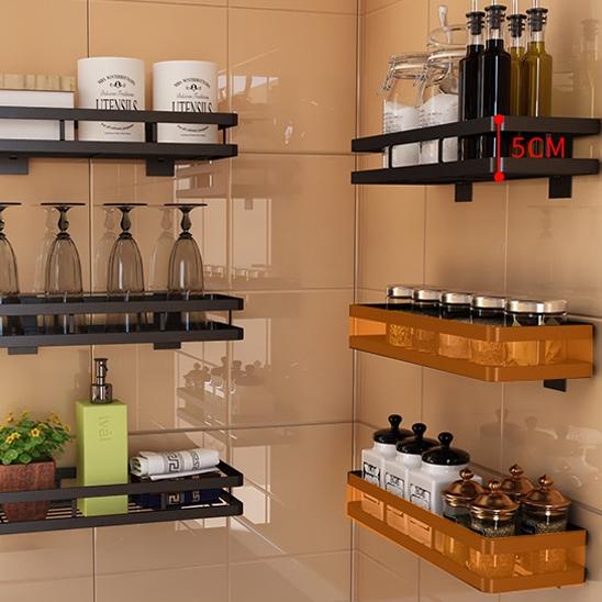 Langsung Beliii.. Rak Bumbu Dapur Gantung Rak Dinding Penyimpanan Rak Kamar Mandi Rak Kecap Garam Ra