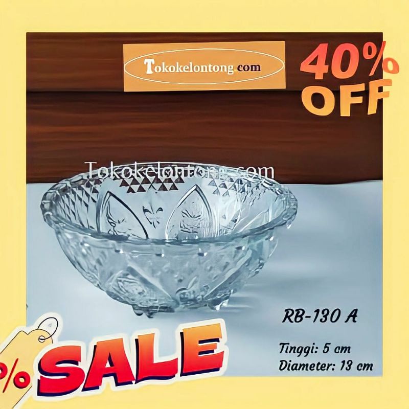 Mangkok kaca (harga 1/2 lusin)/kobokan kaca/mangkok kobokan cuci tangan/mangkok kaca grosir