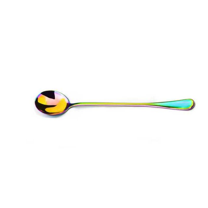 Asipartan Sendok Teh Kopi Rainbow Spoon Tea Coffee Time - A014 Bulat