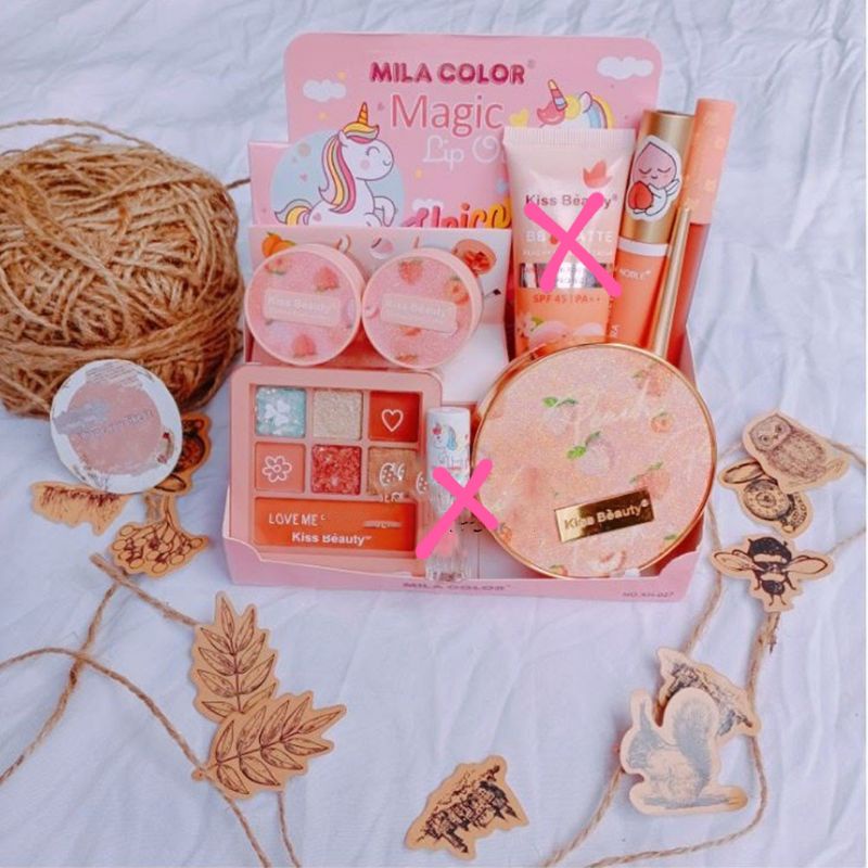 PROMO!! PAKET MAKEUP 6 IN 1 PEACH KOREA MAKE UP