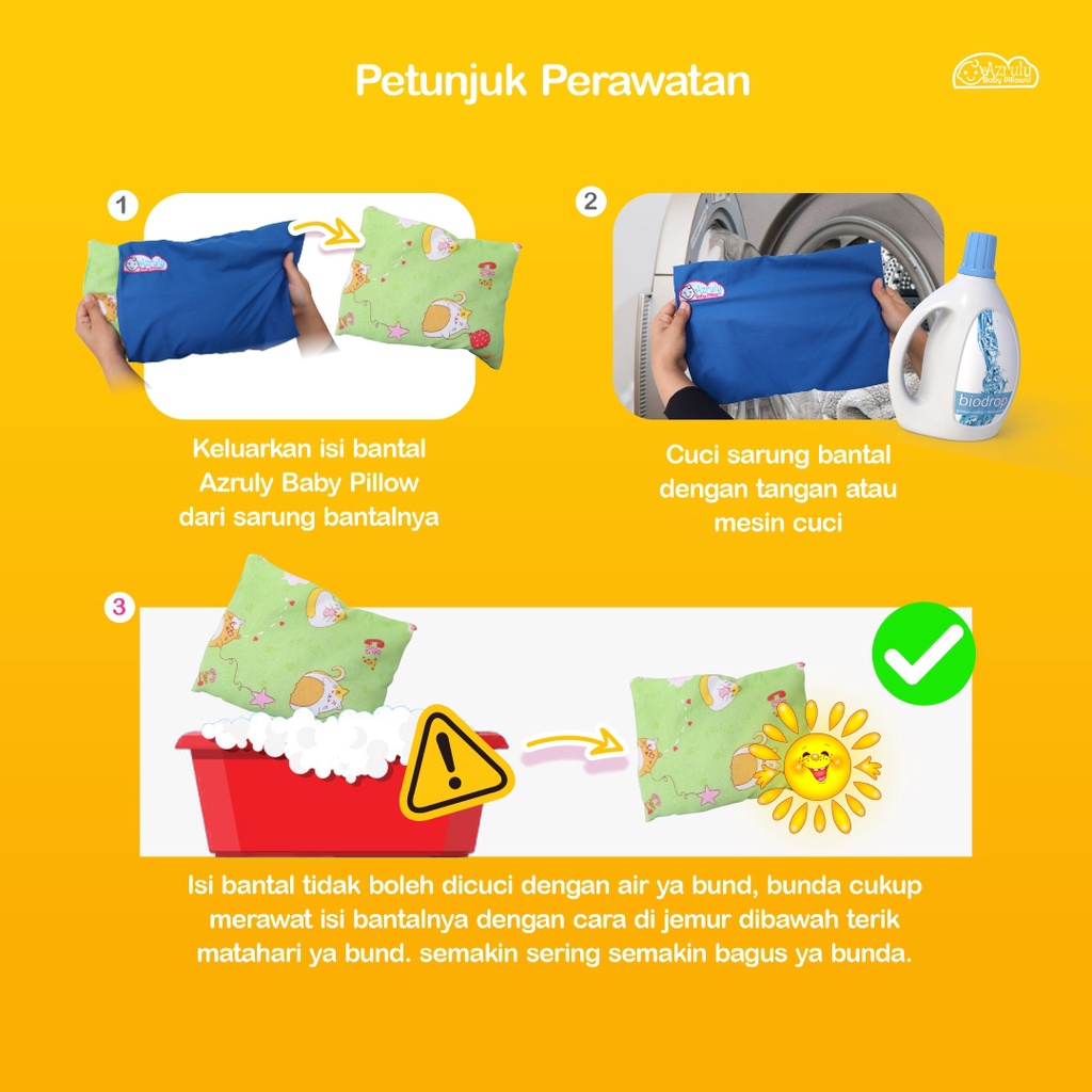 AZRULY BABY PILLOW + ZLIMOM | Bantal Bayi Anti Peyang | OPSIMOM