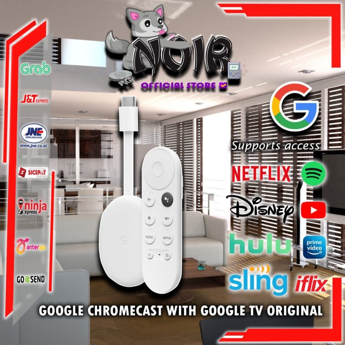 GOOGLE CHROMECAST WITH GOOGLE TV ORIGINAL BNIB LIMITED FREE ONGKIR