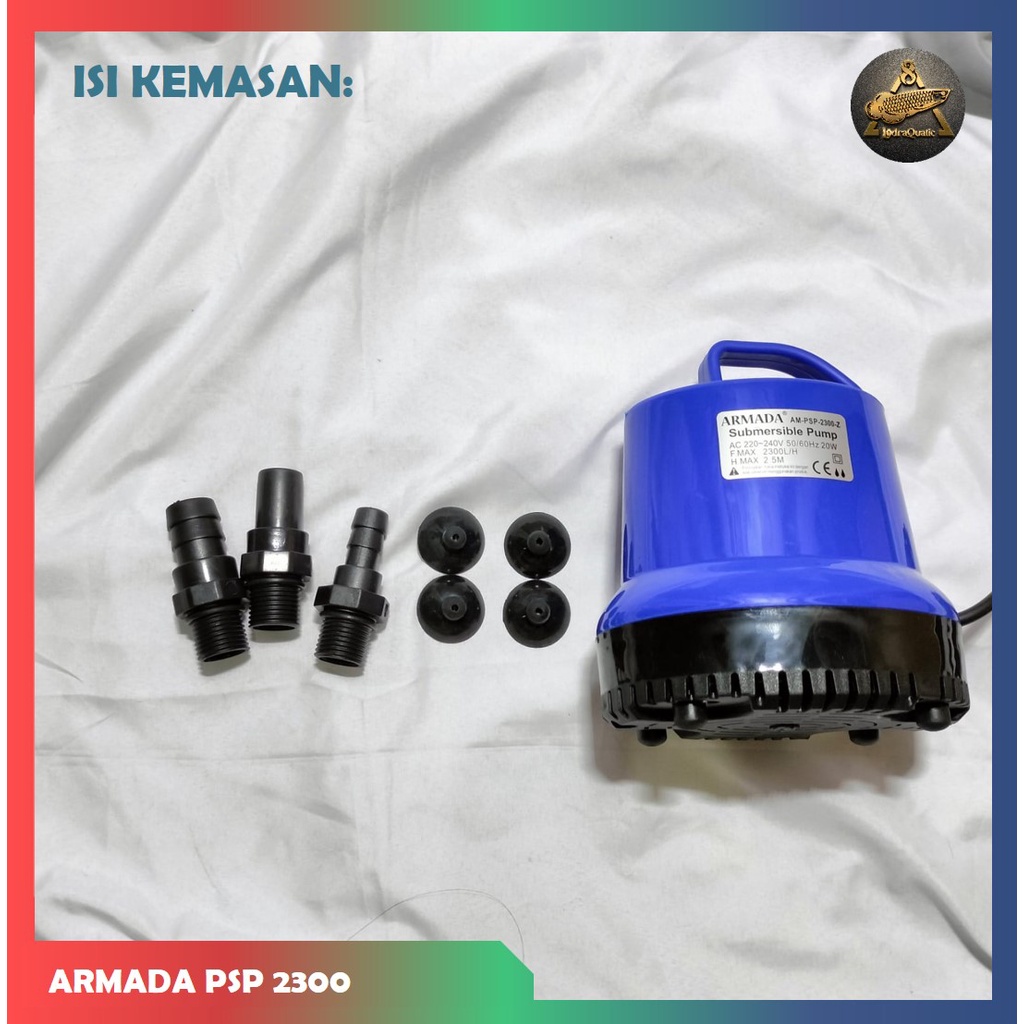 PROMO MURAH POMPA HIDROPONIK ARMADA AM PSP 2300 POMPA KOLAM IKAN NAIK 2,5 METER POMPA 2300 LITER PER JAM POMPA AIR HIDROPONIK POMPA KOLAM iIKAN POMPA AQUARIUM BESAR FILTER AQUARIUM FILTER KOLAM IKAN KOI FILTER POMPA AIR LAUT POMPA SEDOT AIR