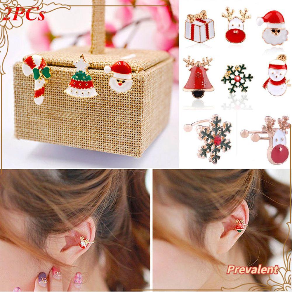 Preva 2PCs Cuff Earrings Aksesoris Pesta Fashion Tanpa Tindik