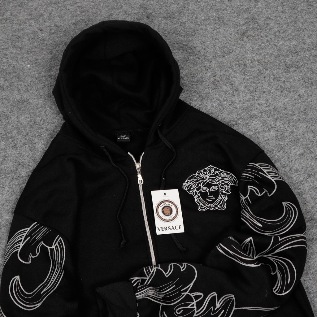 Jaket Sweater Zipper Resleting Pria Wanita VRSCE BAROCCO Good Brand Quality