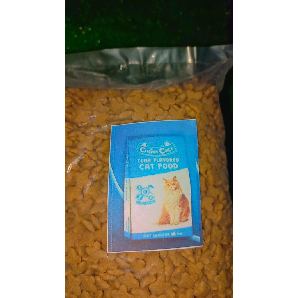 Cuties cuttiez cat dry food makanan kucing kering rasa Tuna repack 500gram