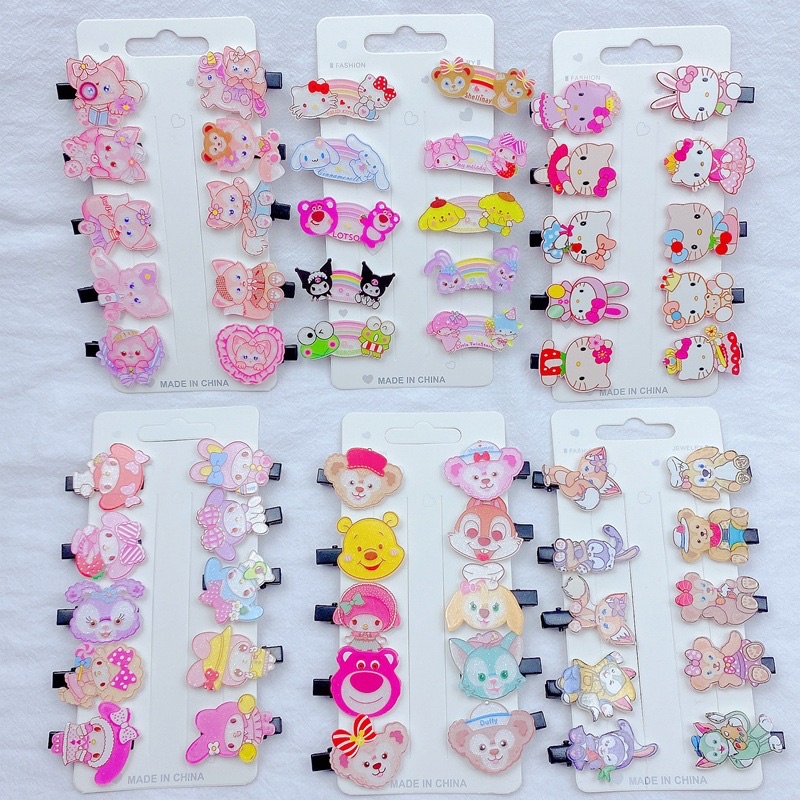 Jepit Jepitan Rambut Anak Perempuan Import Lucu Model Varian Sanrio Anime Hairclip