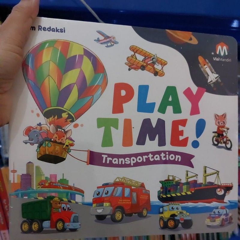 kiddy.edustore - BOARDBOOK PLAYTIME TRANSPORTASI (BONUS SPIDOL)
