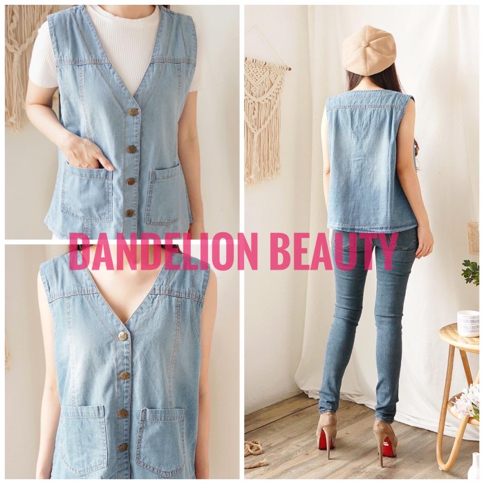 VEST-WANITA- 910- VEST WANITA/ROMPI JEANS WANITA/ BLAZER JEANS / LUARAN JEANS -WANITA-VEST