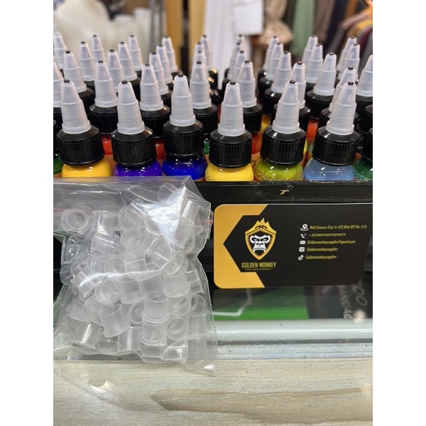 

Ink Cup Tattoo isi 60-100 per pack tergantung size Ukuran S-M-L-XL