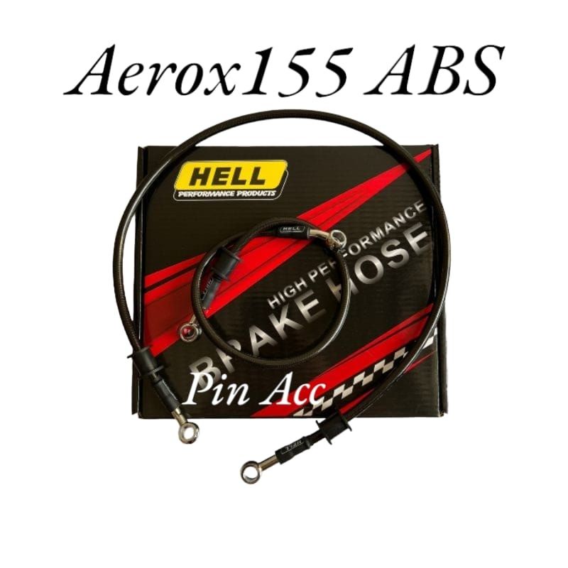 Selang Rem set Aerox ABS HELL/TDR Original Uk/48cm/75cm/Kualitas premium inport Original HELL/TDR Original