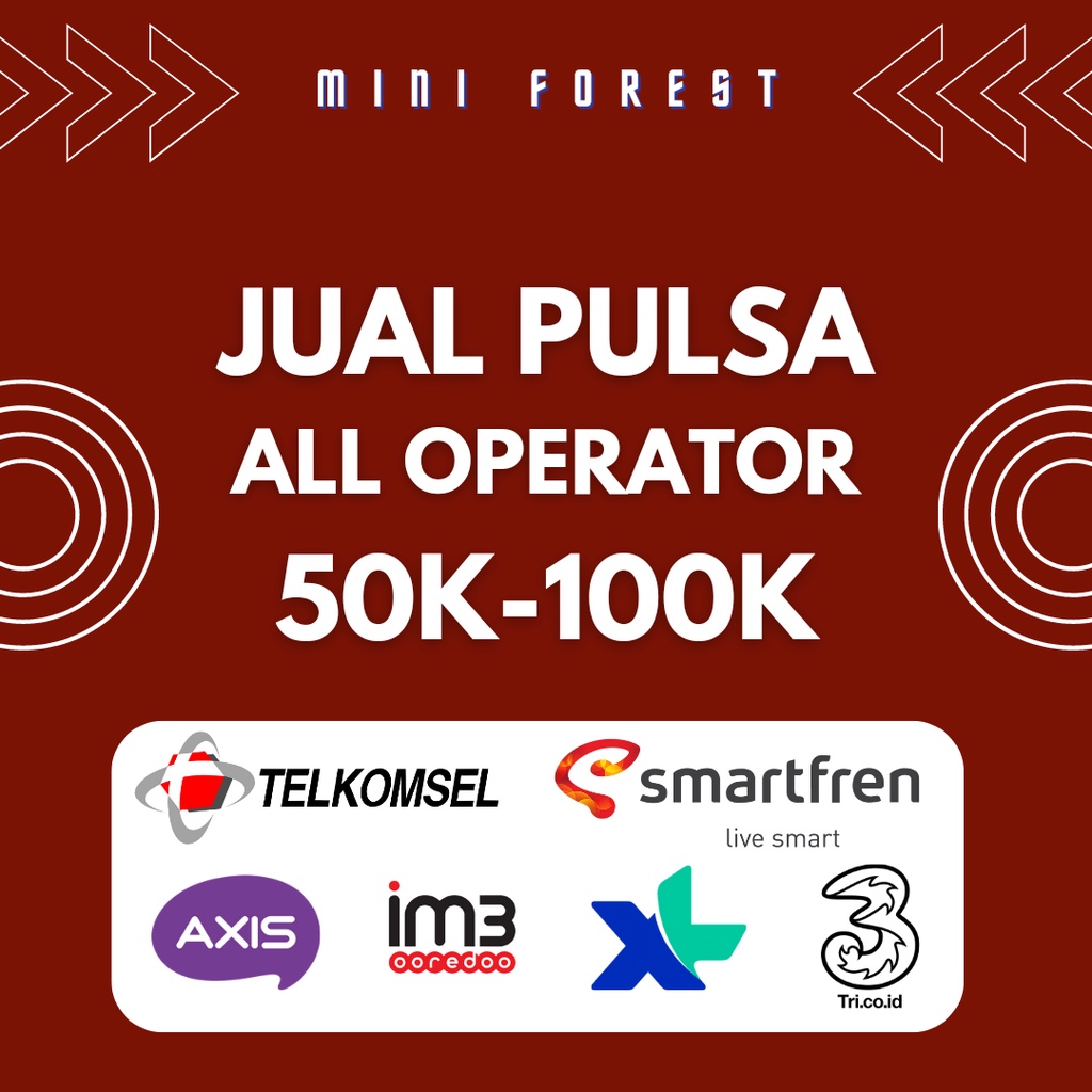 Mini Forest Pulsa All Operator Proses Kilat 50K - 100K