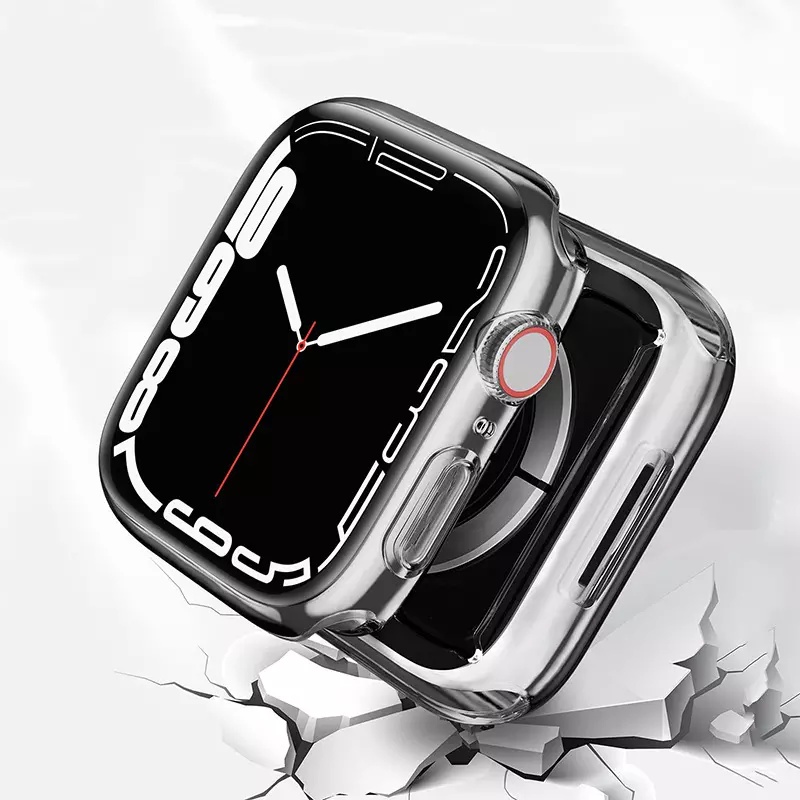 BENING FULL COVER softcase APPLE WATCH ULTRA 49mm SERI 8 / 7 (41mm / 45mm) SERI SE (2020 / 2022) SERI 6 / 5 / 4 (40mm / 44mm) / SERI 3 / 2 / 1 (38mm / 42mm) SILIKON CASE BODY