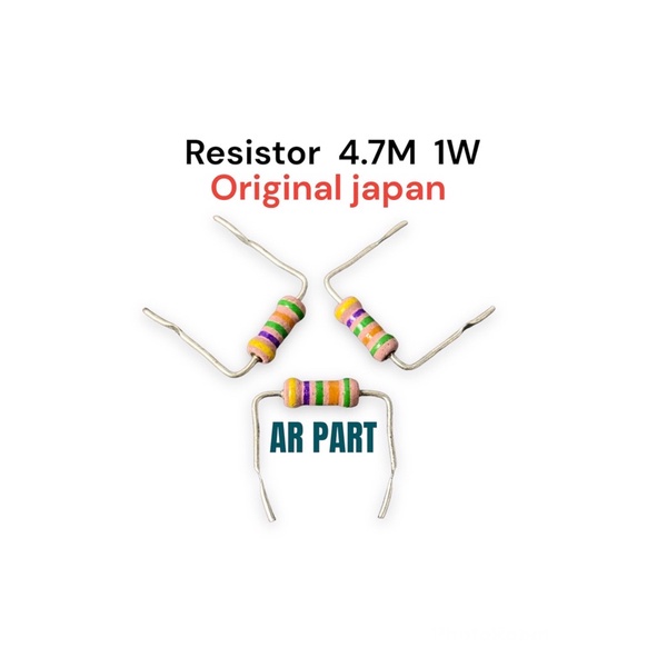 resistor 4.7Mega  4M7 1watt japan