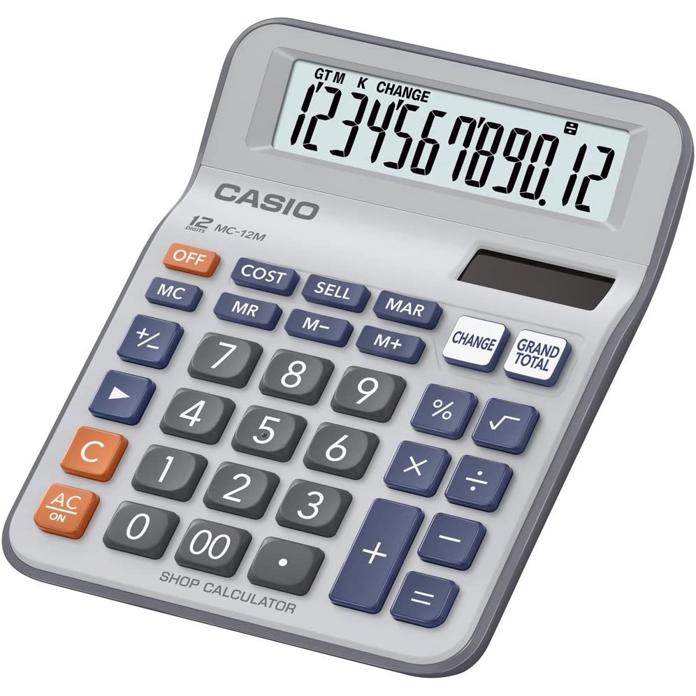 

Kalkulator Meja CASIO MC-12M Office & Shop Desktop Calculator 12 M