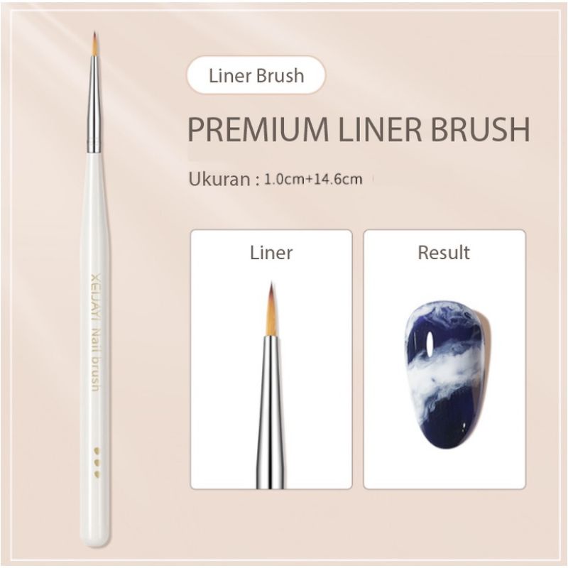 liner nail brush kuas kuku garus premium nailart