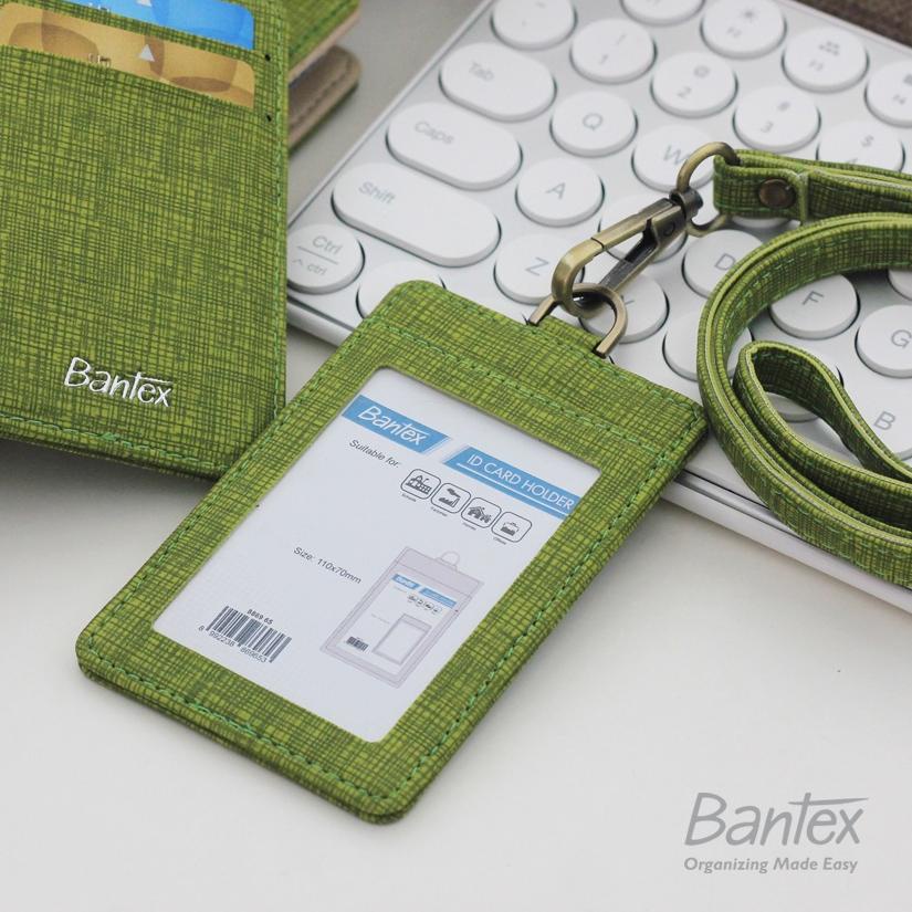 

Barang Terlaris Bantex Leather Name Tag ID Card Holder Lime 8869 65 Kulit Sintetis Lanyard Tali'