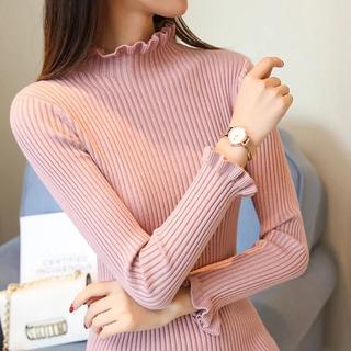 DAISY CURLY SWEATER | TURTLENECK KRIWIL LENGAN PANJANG | SWEATER KRIWIL/ SWEATER TURTLENECK RAJUT / KERAH TINGGI