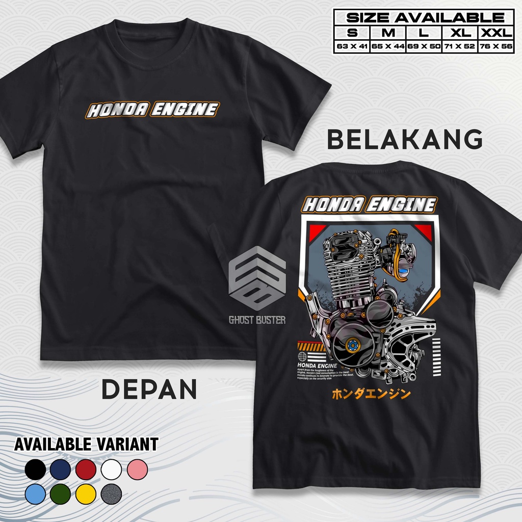 Jual Kaos Racing Honda Engine Machine Baju Distro Motor Herex Cb Gl Mp