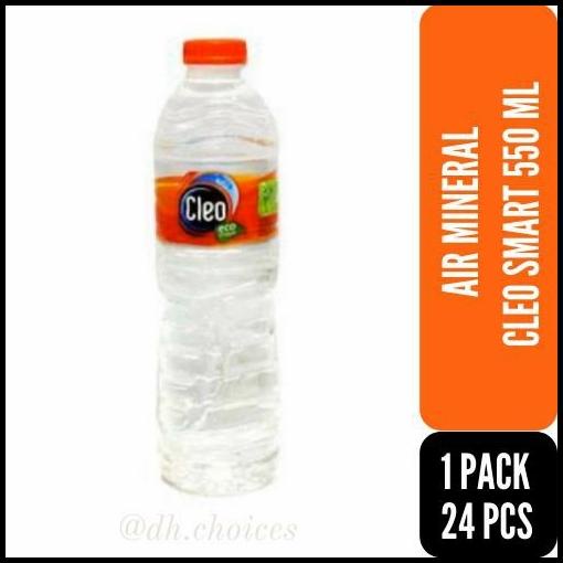 Air Mineral Cleo Botol 550 Ml 1 Pax 24 Pcs