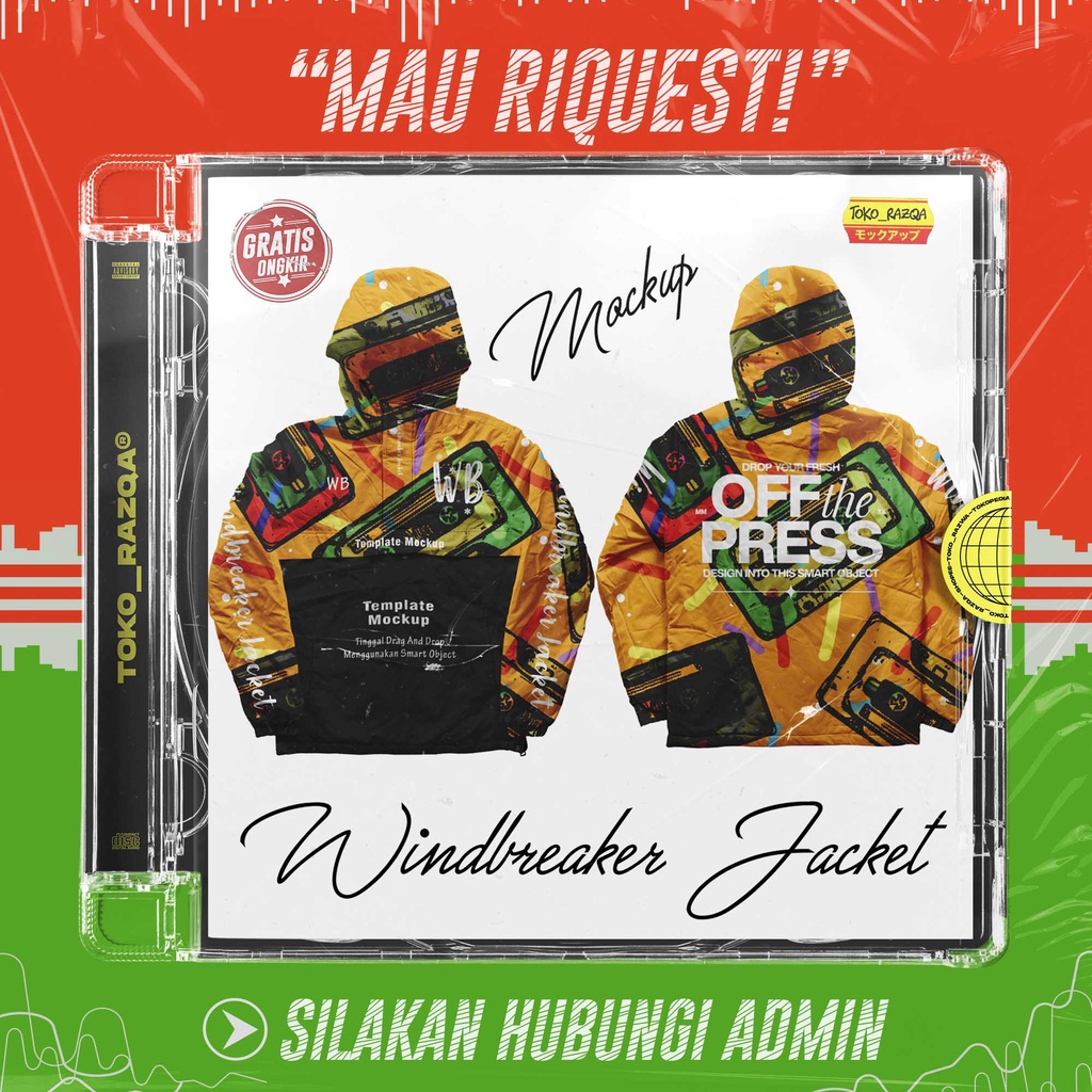 Windbreaker Jacket Mockup ◖Mockup◗