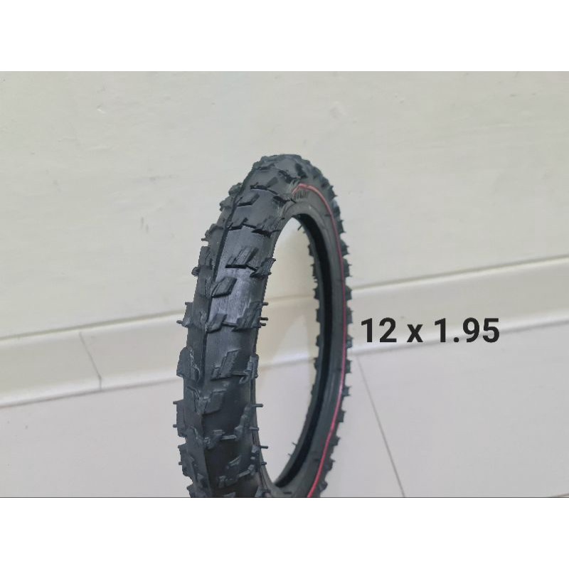 BAN LUAR SEPEDA ANAK UKURAN 12 INCH NYLON TIRE TUBE BAN SEPEDA 12INCH BMX MINI BAN DALAM 12 INCH