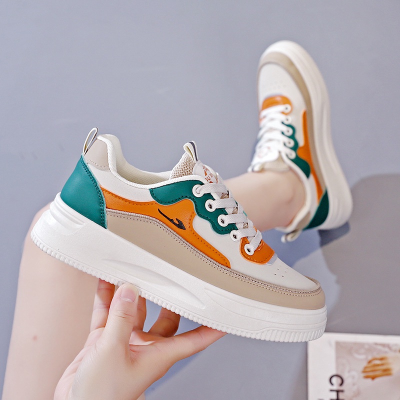 Sepatu Sneakers EVIE Brown korean sport - B20