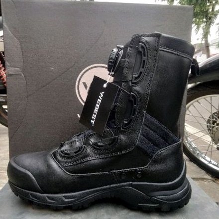 Sepatu PDL Tali Putar Weba Webest Diablo Ful Kulit Terbaru 2023