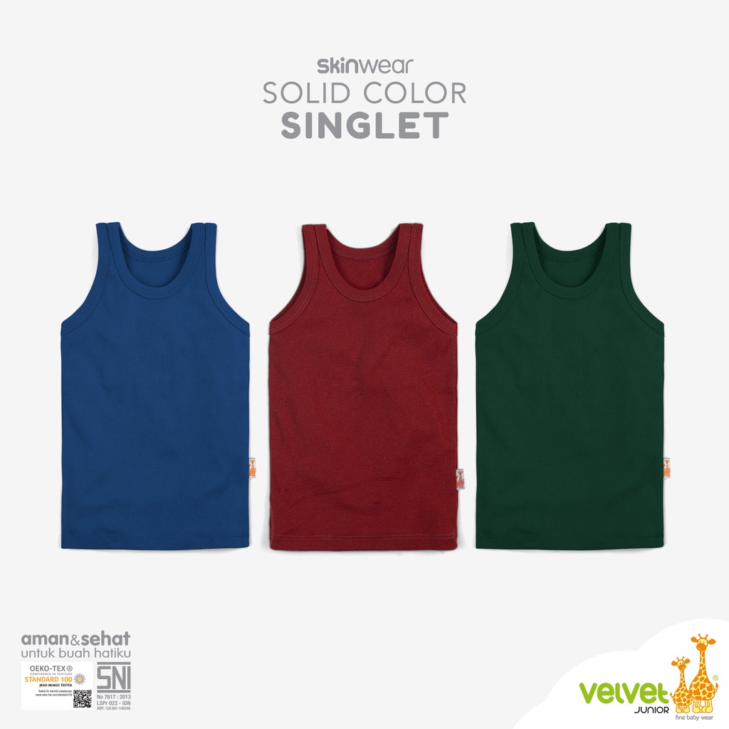 Velvet Junior Skinwear Singlet - Skinwear Solid Color Singlet 2