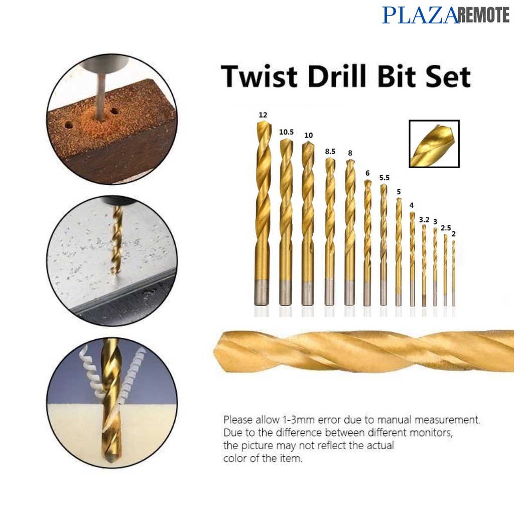 MATA BOR POWER DRILL BITS TITANIUM COATED EMAS 5 - 13 MM