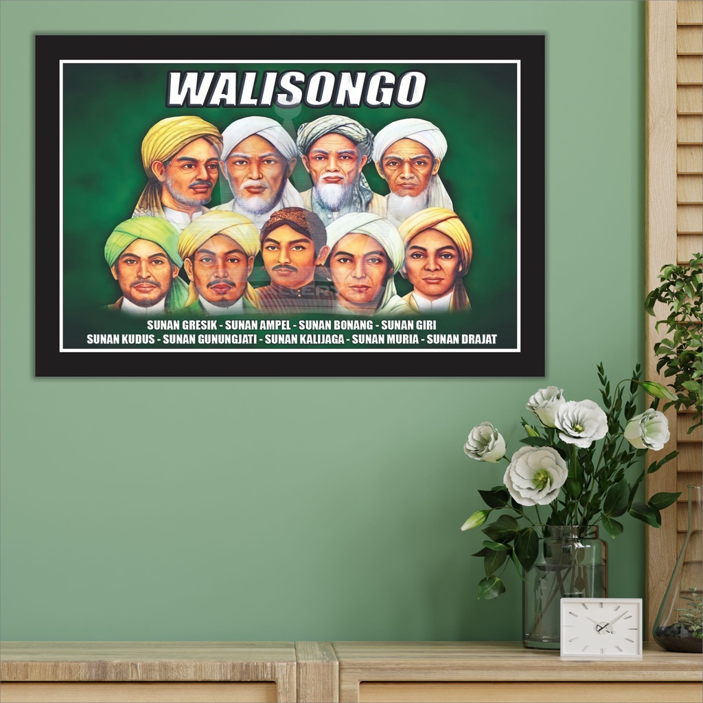Poster Walisongo | Wali Songo | Ulama Nusantara | Poster Ulama Dan Habaib | Foto Ulama | Foto Habib 